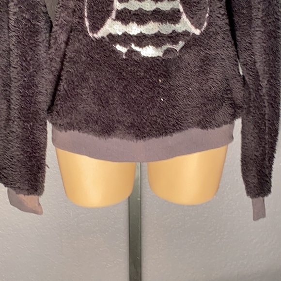KENSIE - NWT - fuzzy owl sweater w sequins - M - Picture 4 of 16